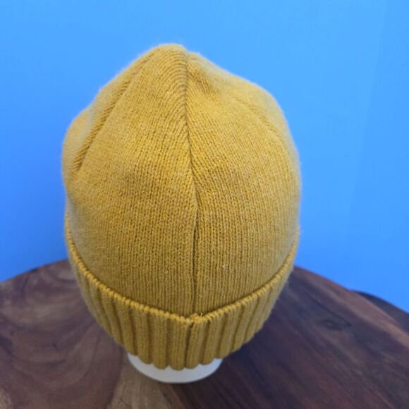 Patagonia Brodeo Beanie Hawk Gold Embroidered Sun Design Fitted OS - Picture 4 of 7